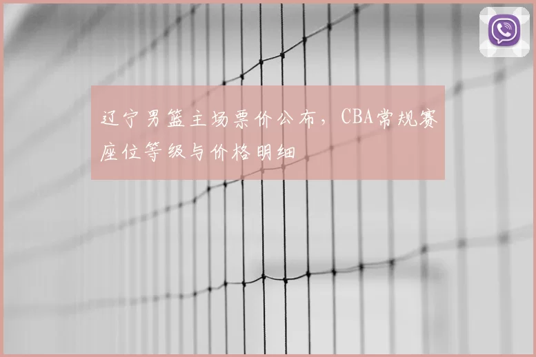 辽宁男篮主场票价公布,CBA常规赛座位等级与价格明细